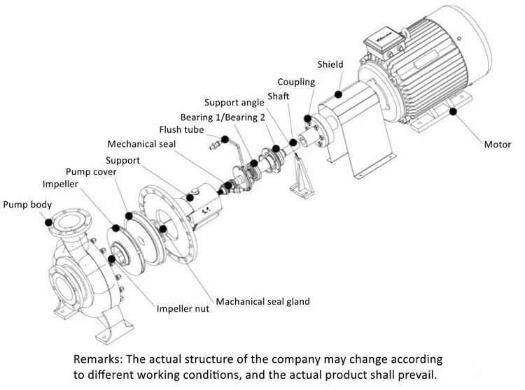 Structure Diagram of Chemical Process Pump
